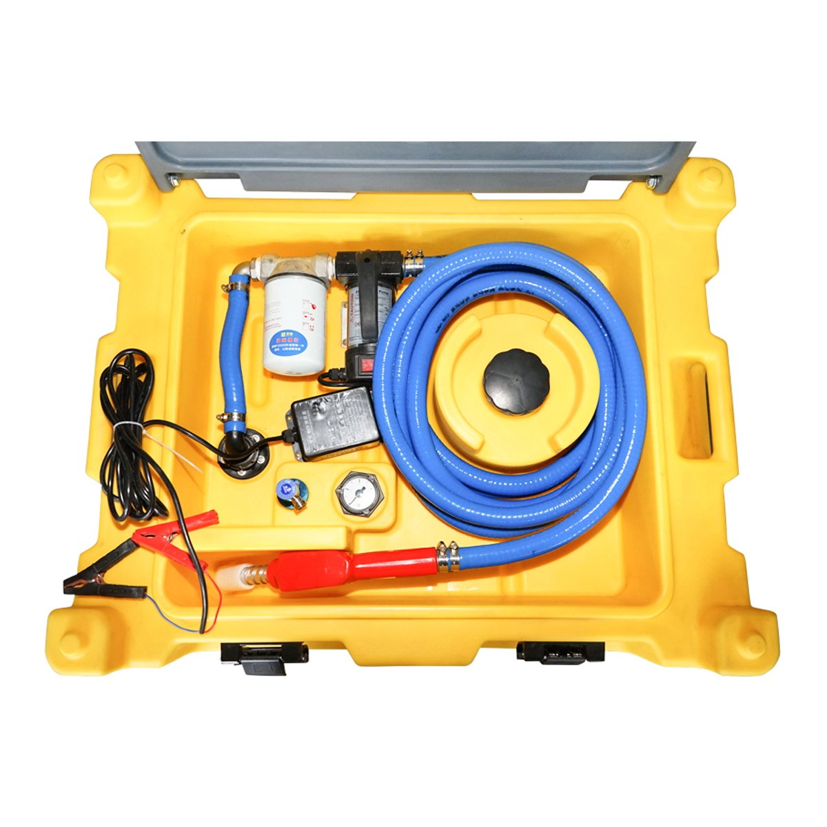 Rezervor motorina 220L cu instalatie de transfer 12V/200W debit 60L/min
